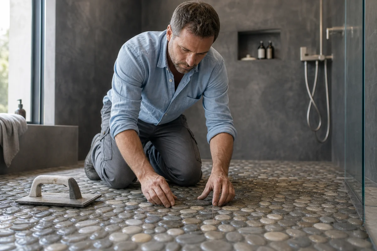 galet pour douche italienne