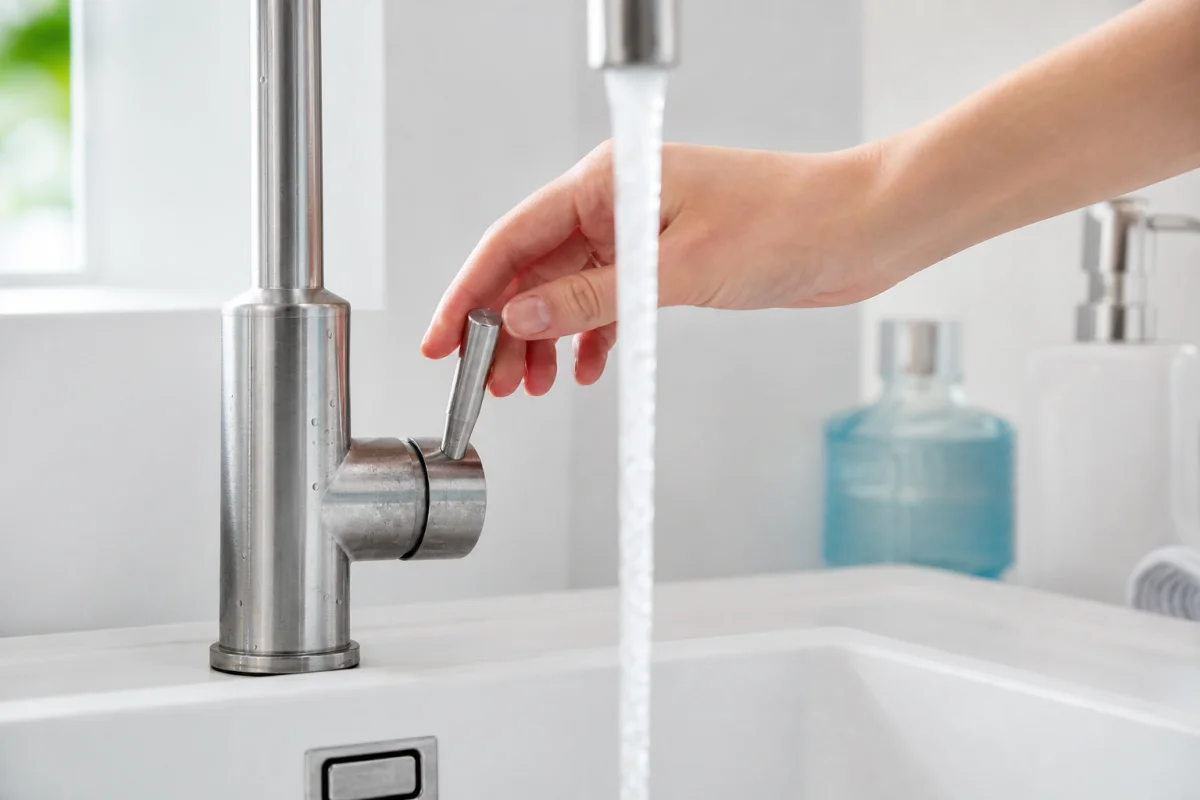eau chaude droite ou gauche