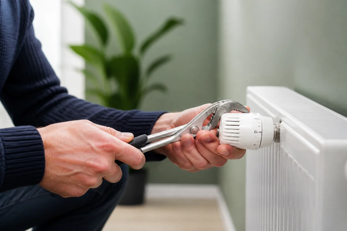 radiateur froid en haut
