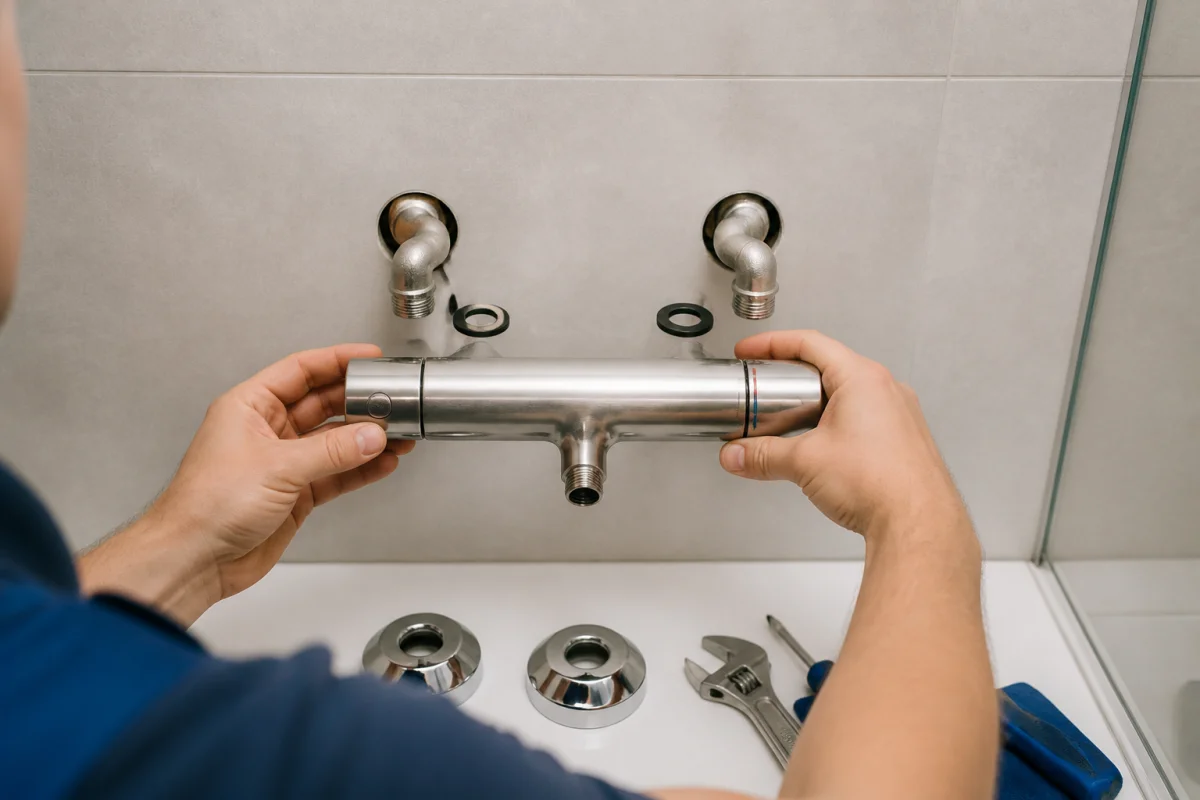 montage mitigeur thermostatique grohe