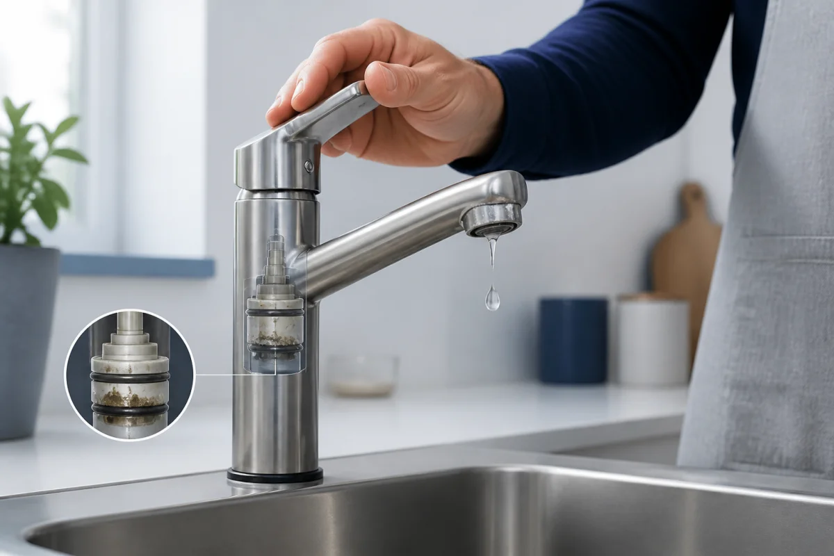 robinet mitigeur qui coule après fermeture