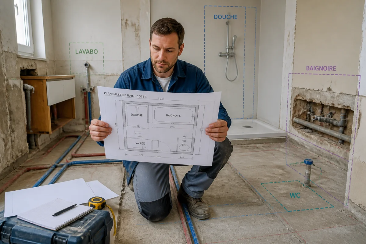 Normes plomberie salle de bain pour des travaux conformes